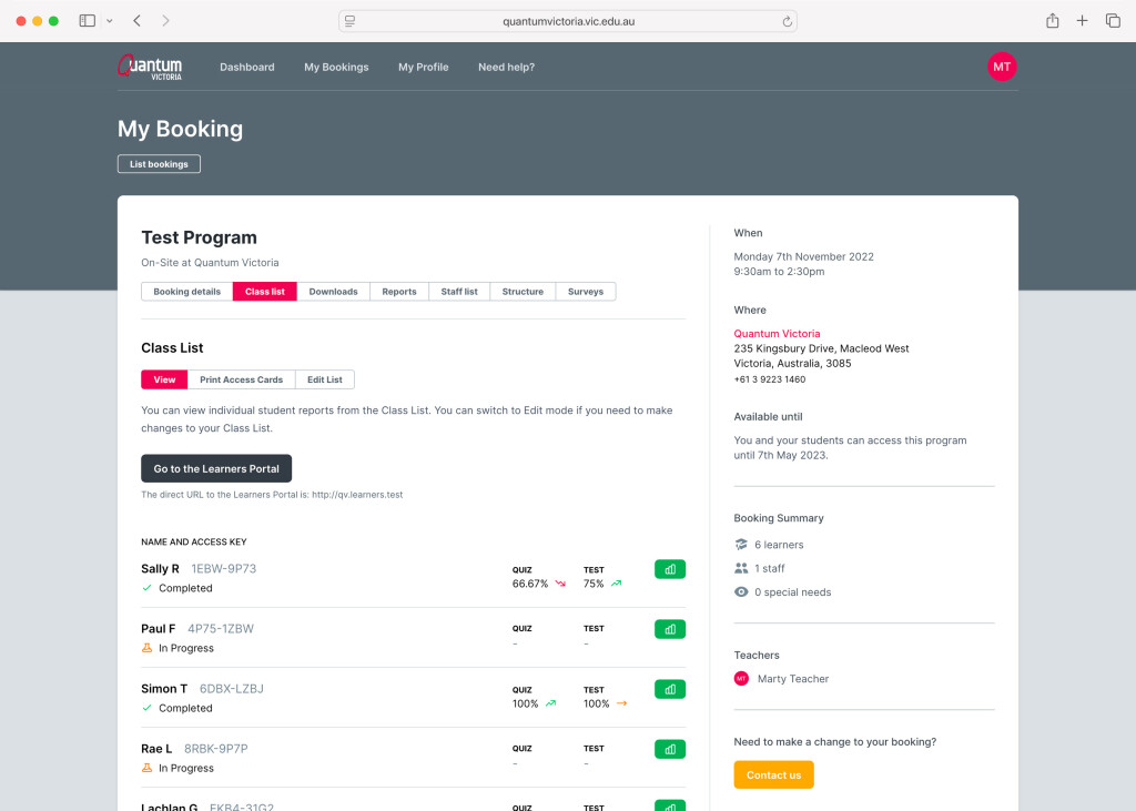 Portal Screenshot