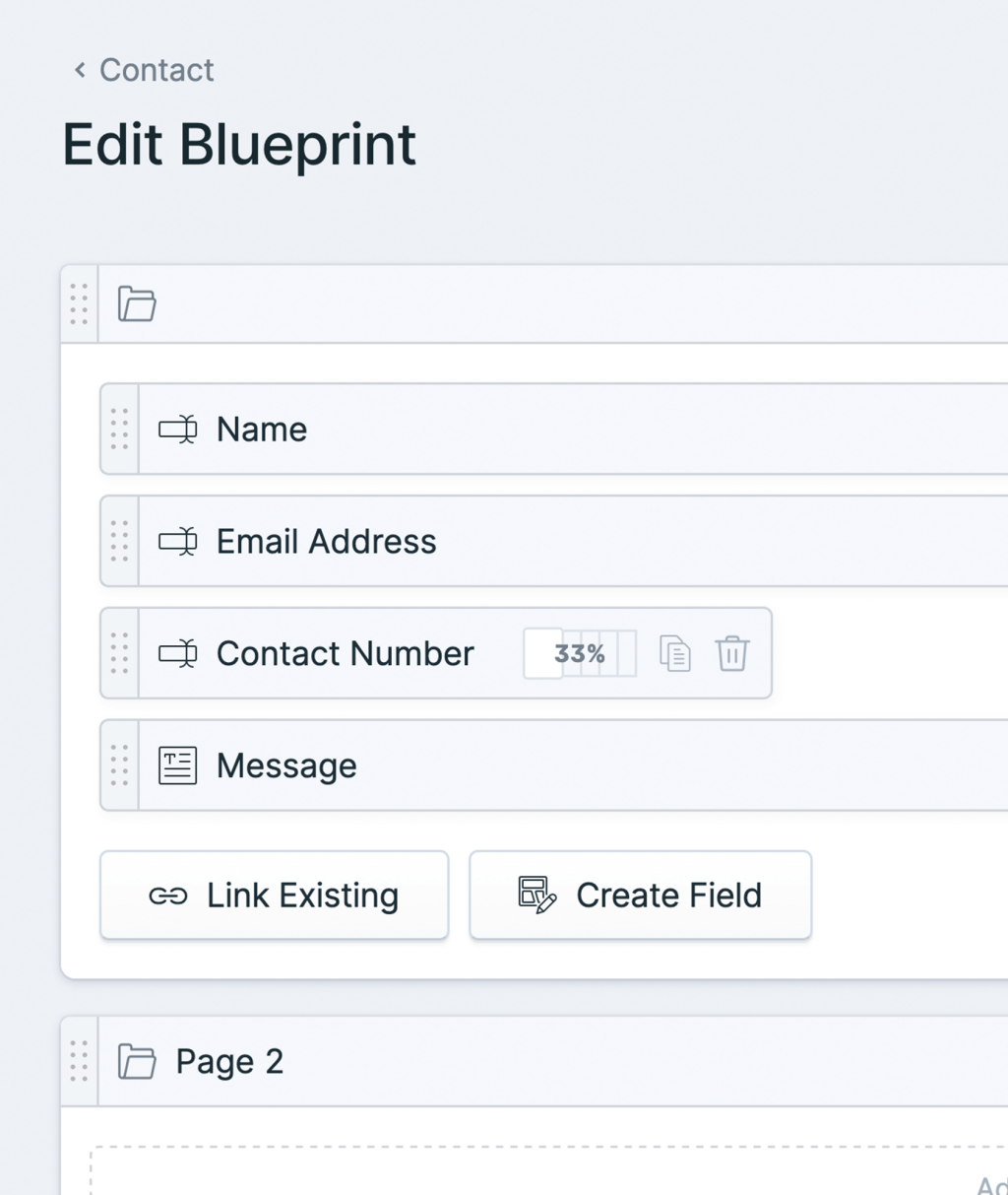 Statamic's Blueprint editor gives control to build structures for your content and forms that truly and flexibly meet your needs.